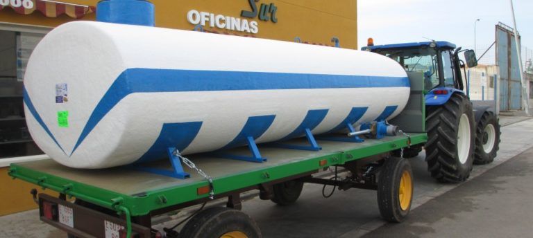 cubas de poliester remolque