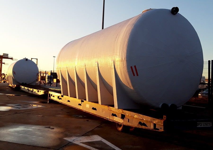 depósitos de poliéster para cultivos horizontales