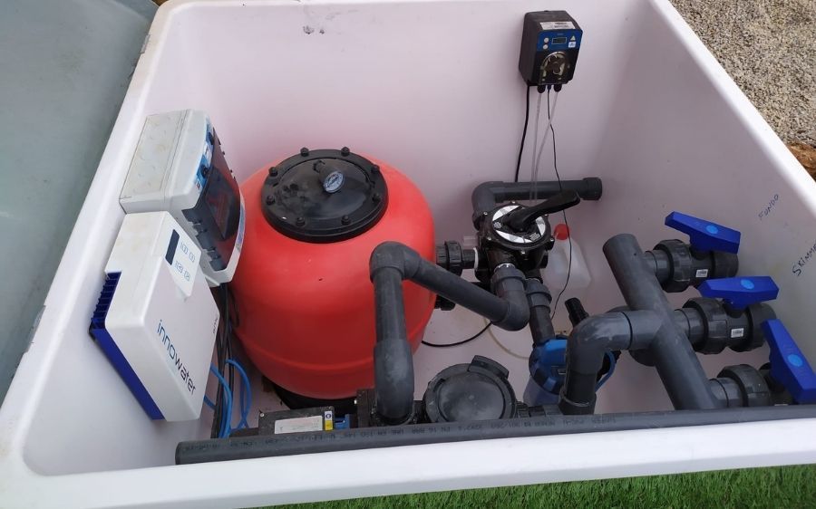 instalación de clorador salino