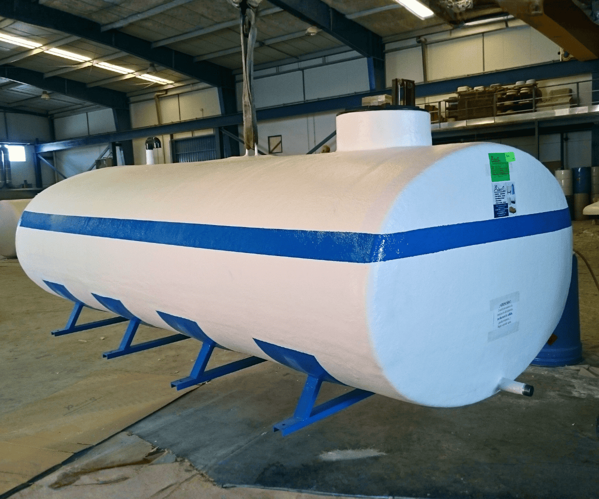 Cuba de poliéster con soporte metálico - Imagen 2